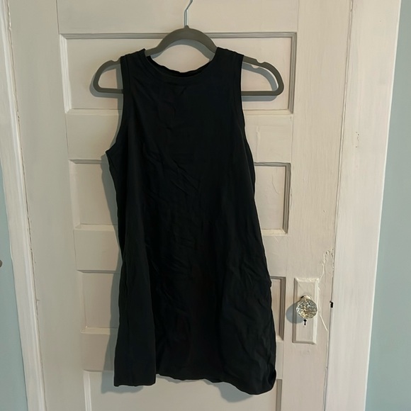 Charcoal swing style summer dress with pockets - Picture 1 of 2